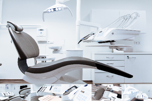 Pièces pour équipement médical et dentaire